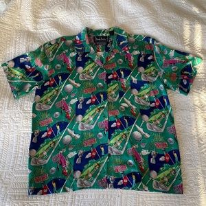 Nicole Miller Silk Golf Shirt
